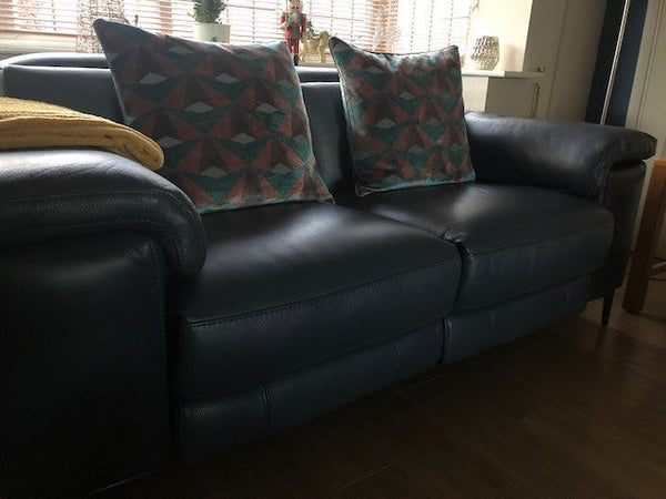 2 x new leather sofas from DFS Italian Milano range