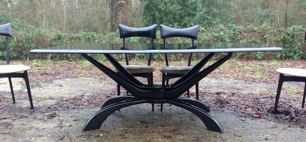 Ico Parisi Dining Table and Chairs x 6