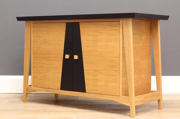 Wood suite solid oak wood marble top cabinet