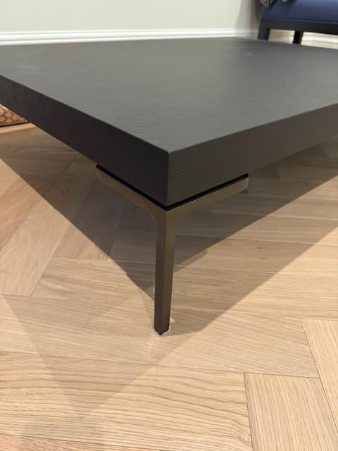 B&B Italia Charles Brushed Black Oak Coffee Table