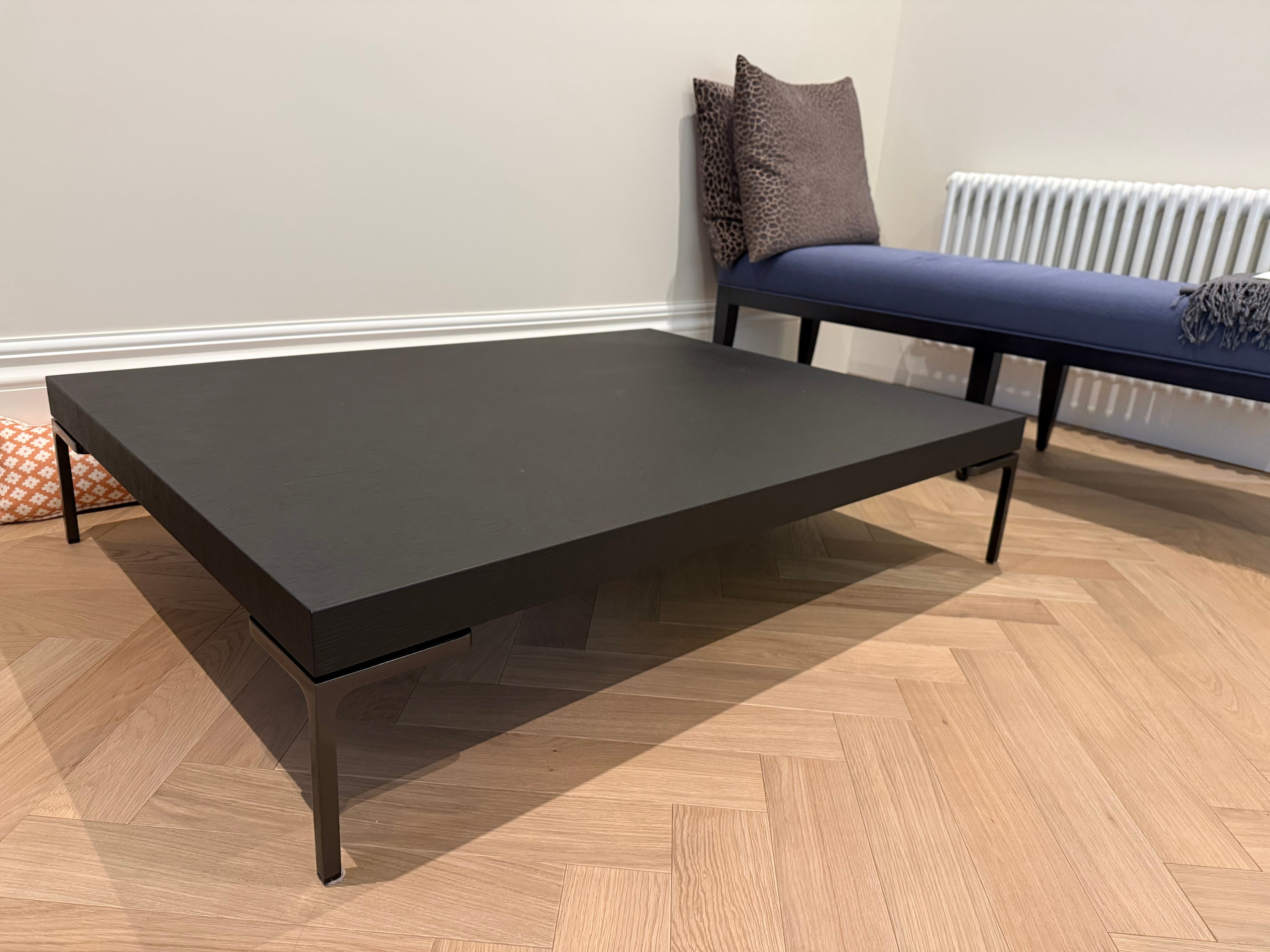 B&B Italia Charles Brushed Black Oak Coffee Table