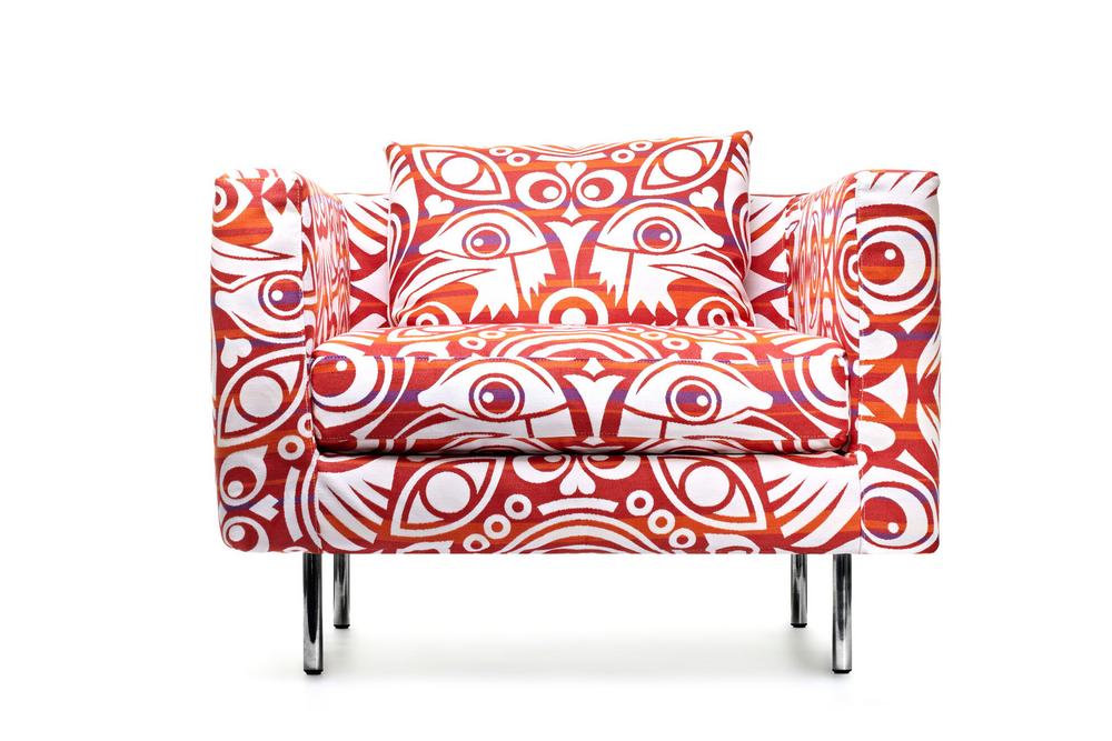 Boutique eyes of strangers Moooi Armchair/1 Seater Sofa in Red