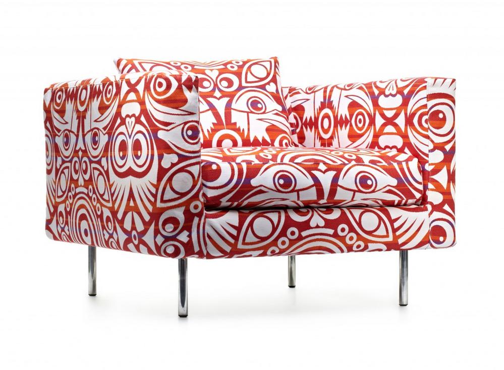 Boutique eyes of strangers Moooi Armchair/1 Seater Sofa in Red