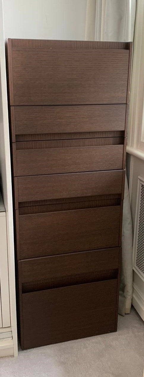 Molteni & C Brown wood chest of drawer