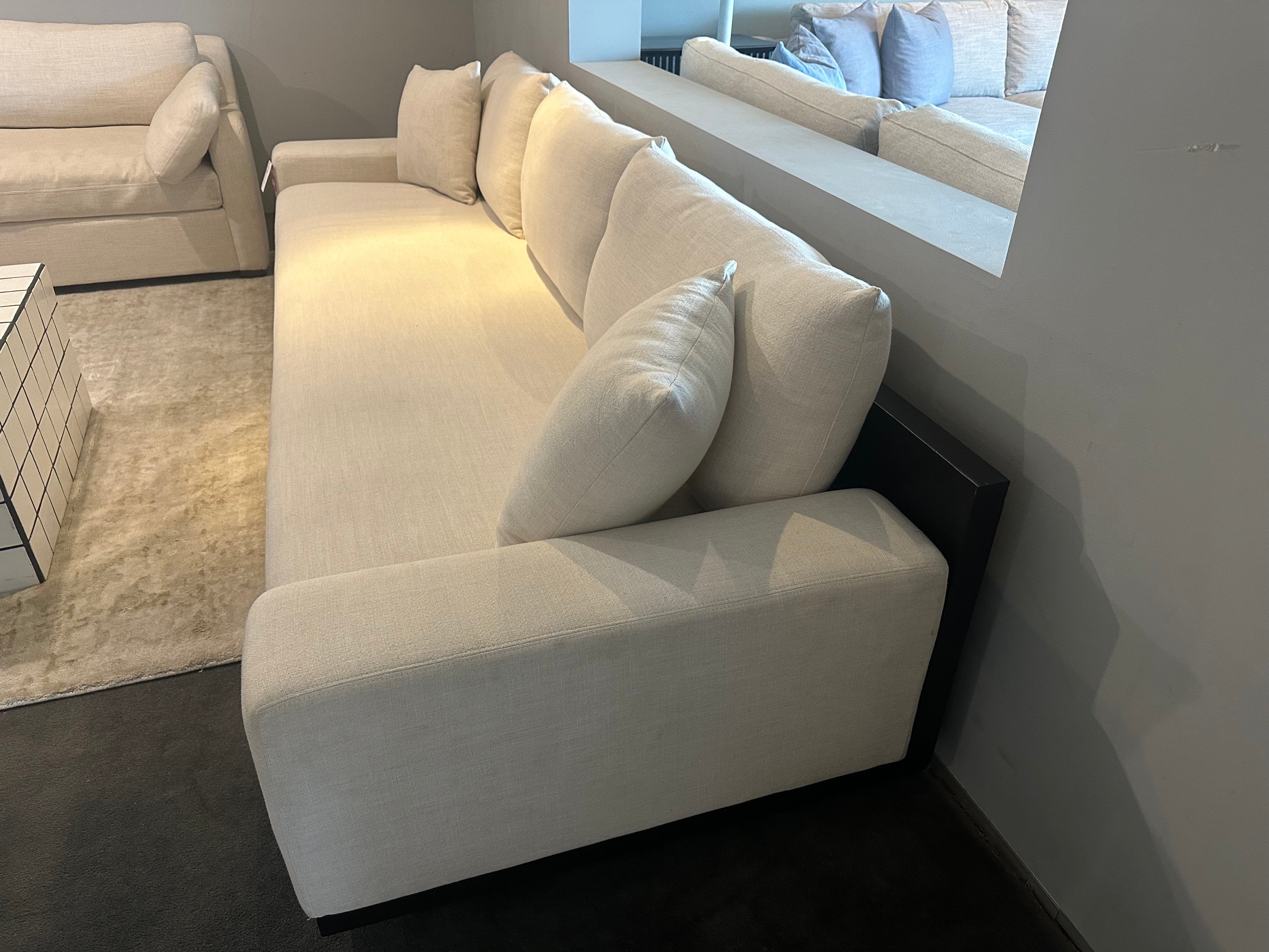 Coco Republic 4 Seat Sofa in Beige Linen