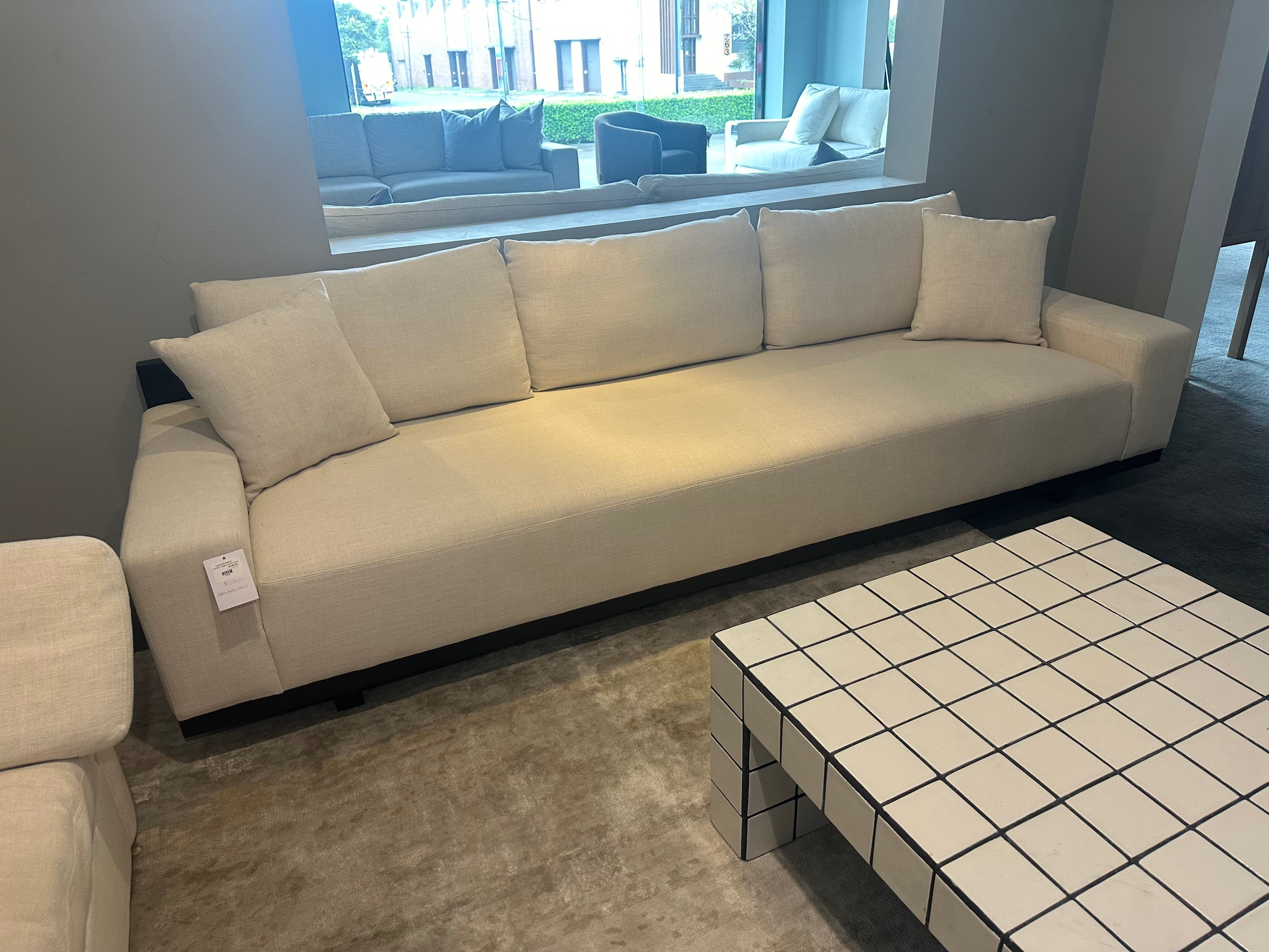 Coco Republic 4 Seat Sofa in Beige Linen