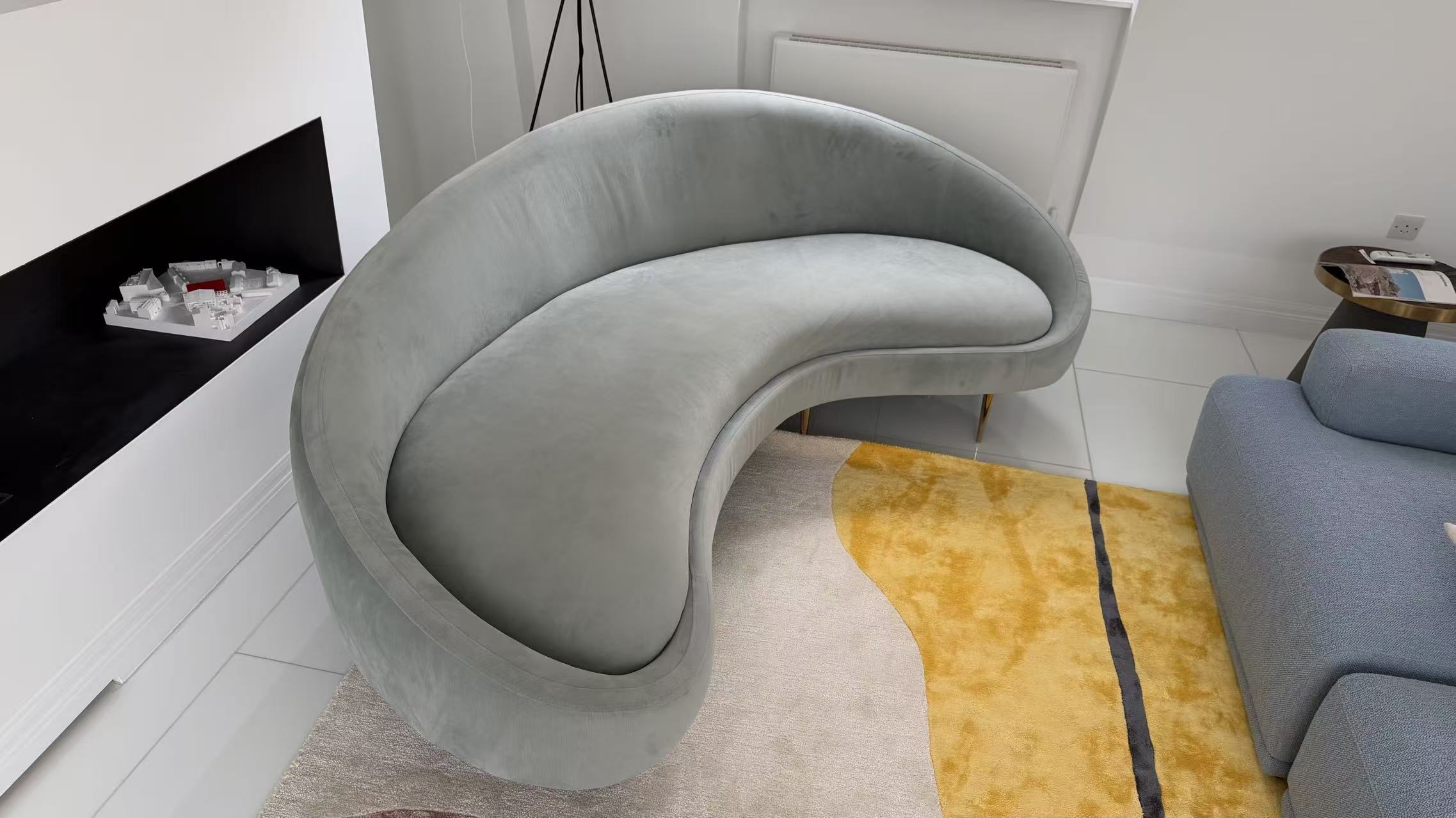 ETHER 238.76CM CURVED SOFA by Jonathan Adler