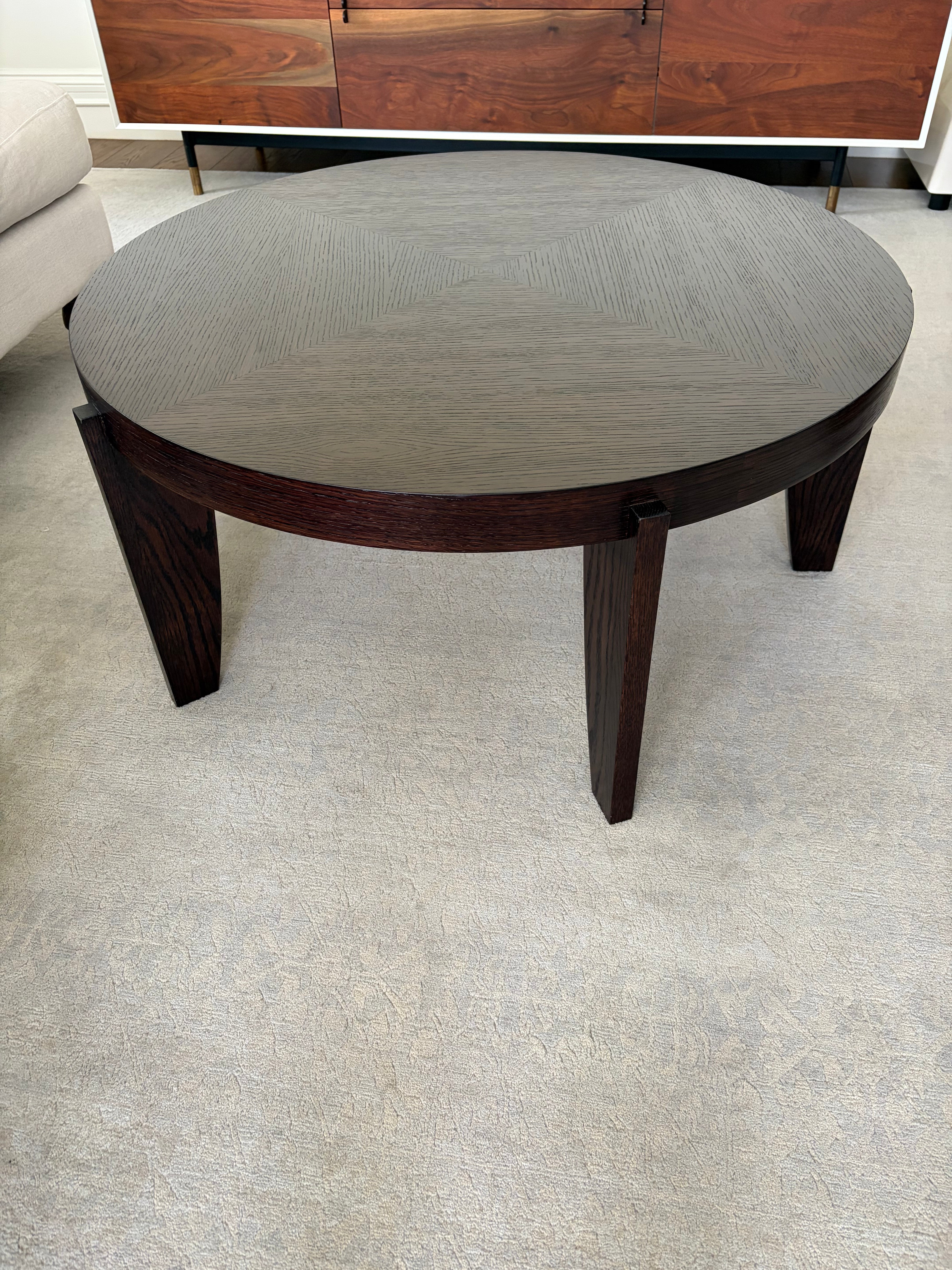 Round Wood Coffee Table