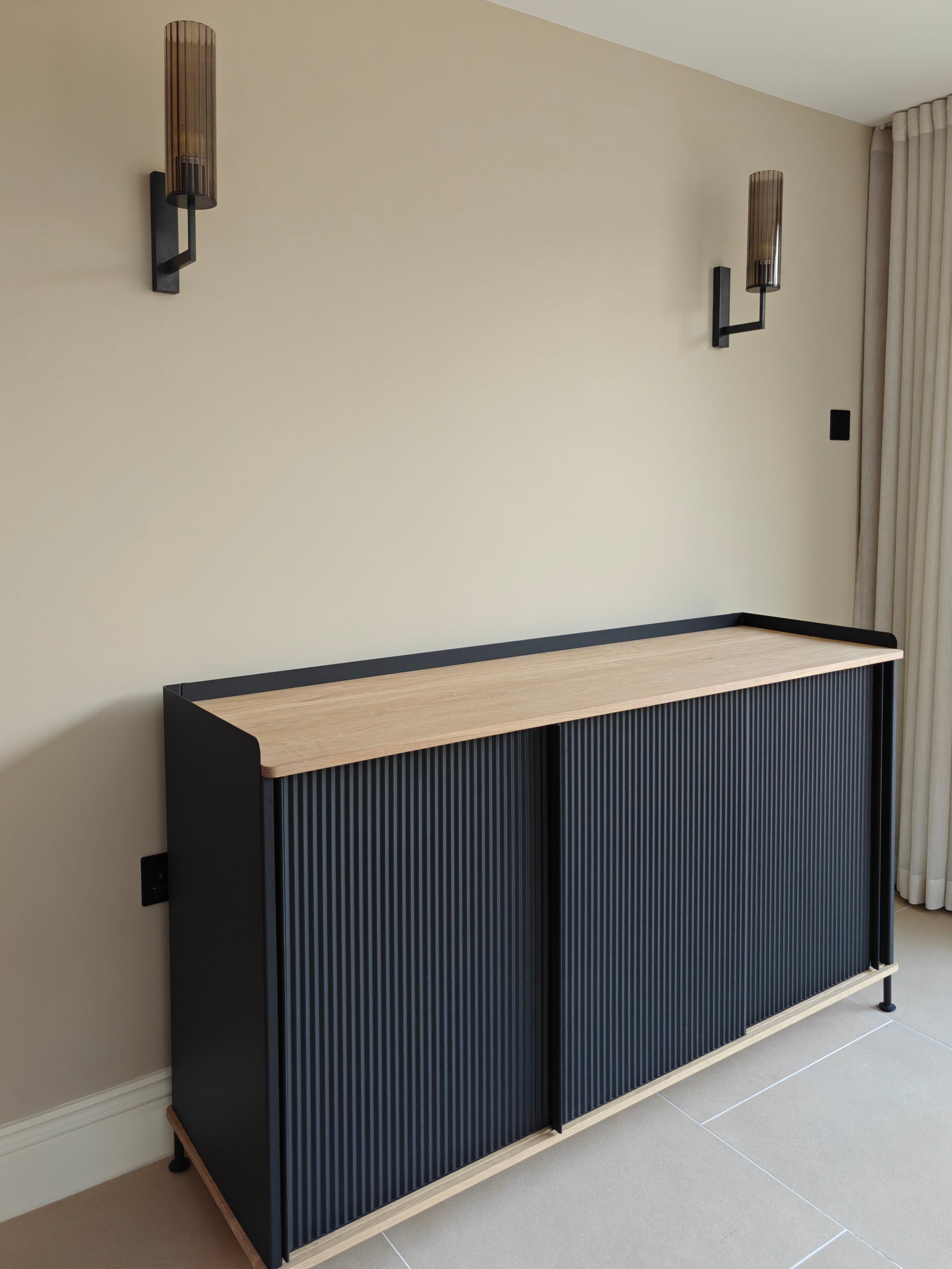 Muuto Enfold Sideboard Oiled Oak & Anthracite Black