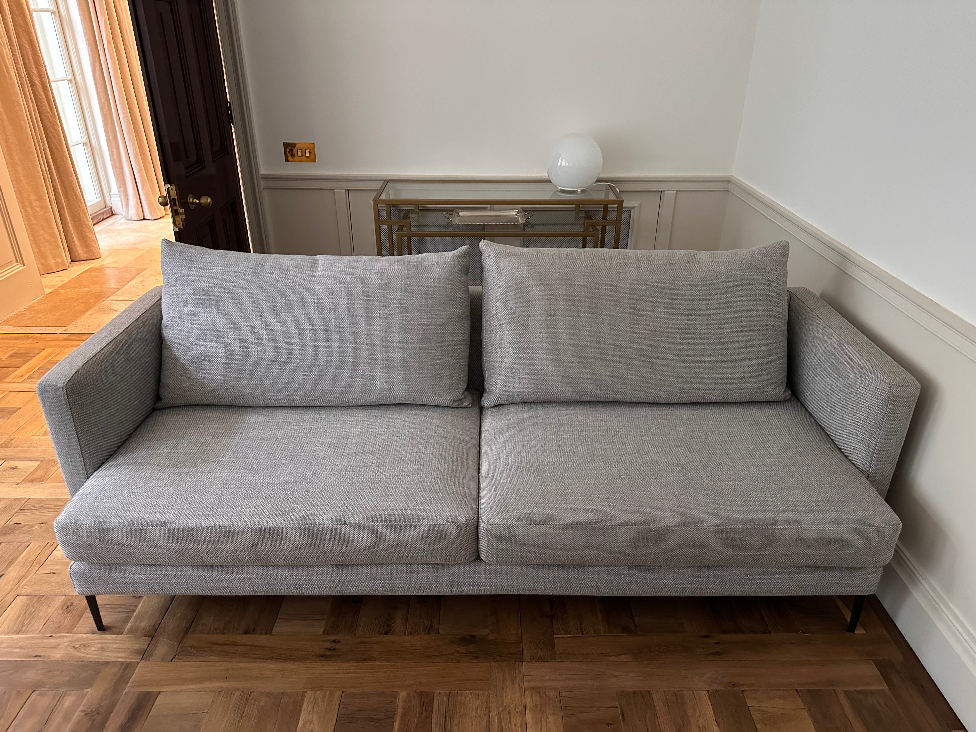 Camerich Crescent 2.5 Seat Grey Sofa
