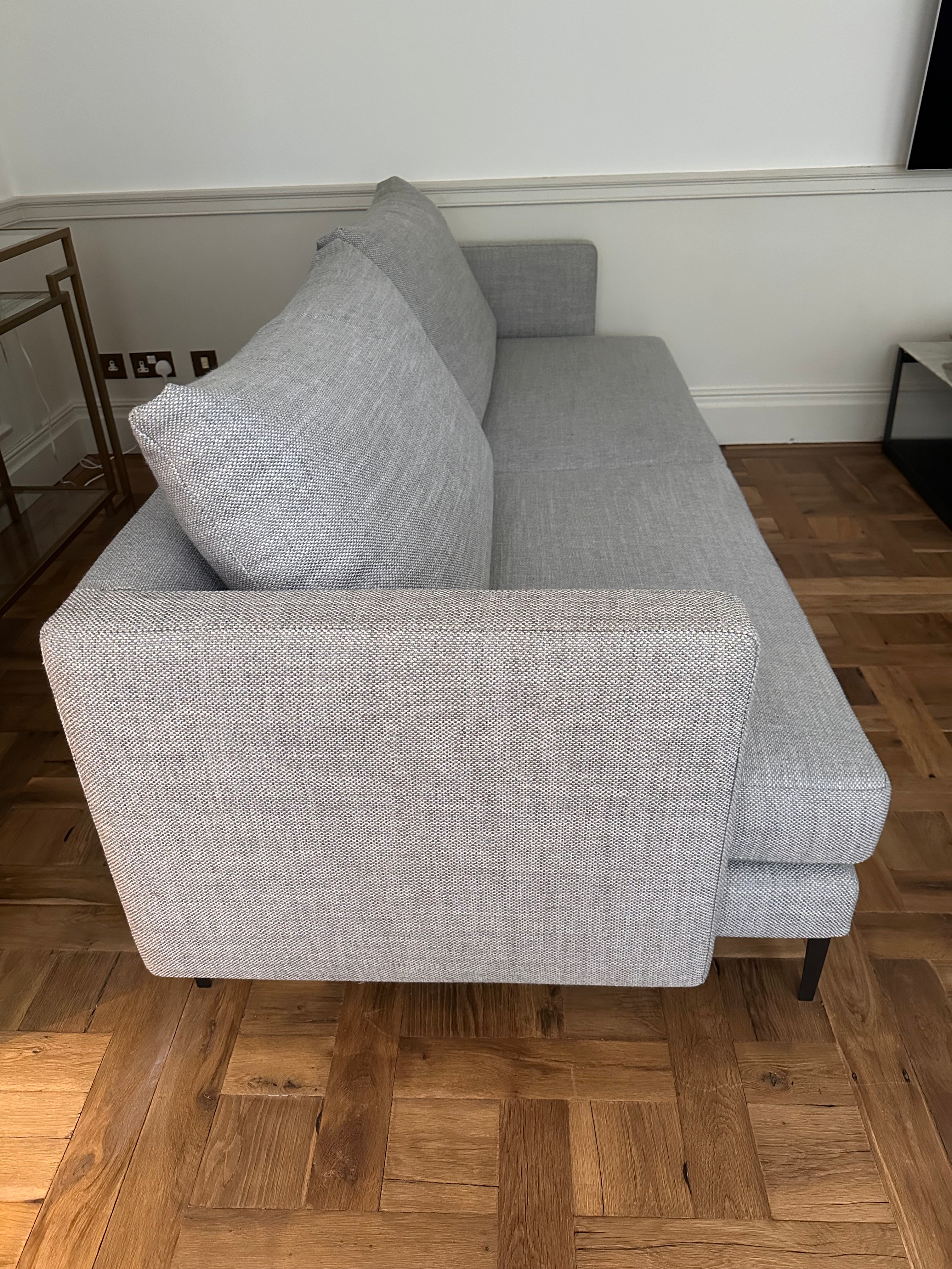 Camerich Crescent 2.5 Seat Grey Sofa