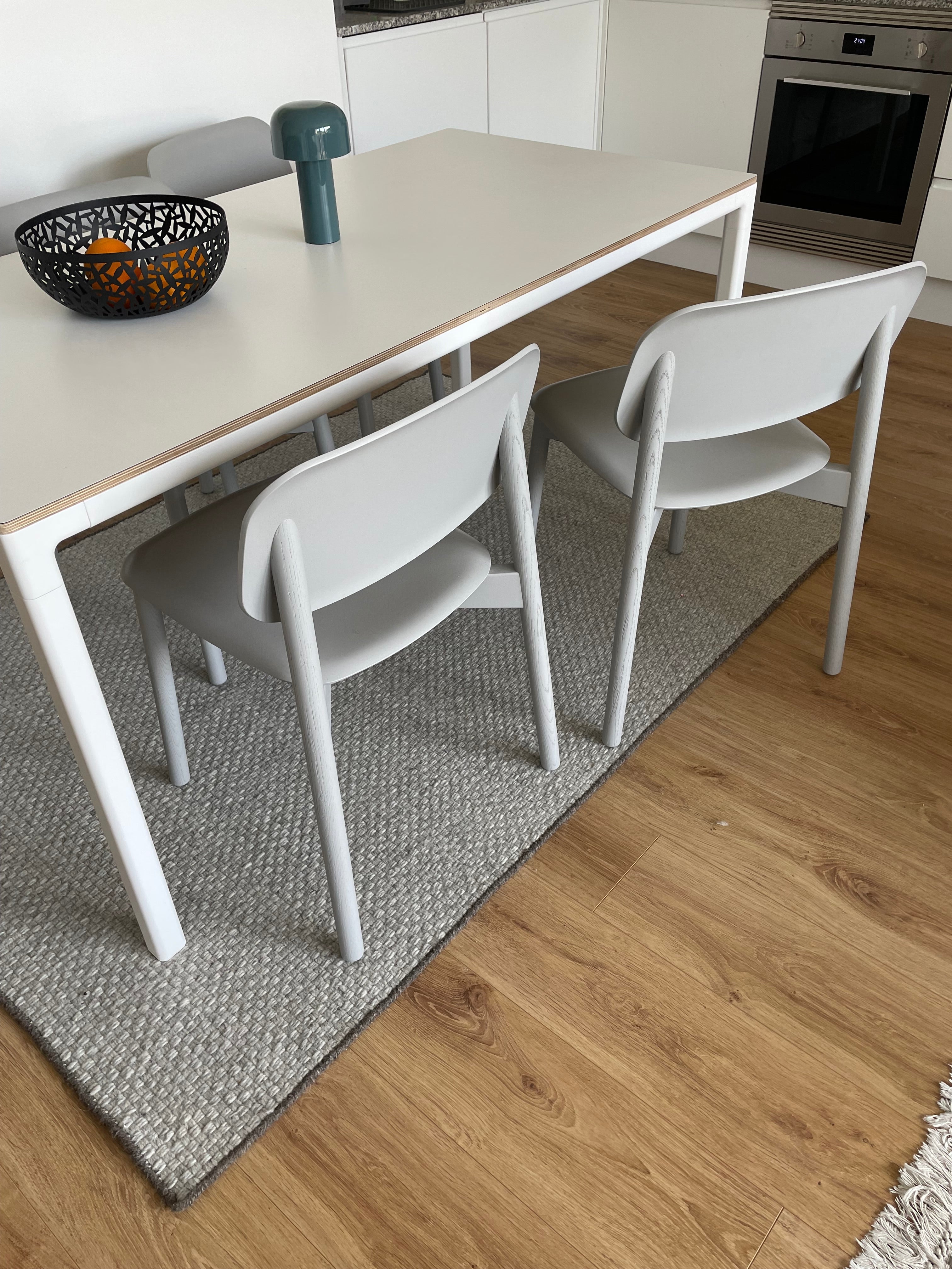 4 x Hay Soft Edge 60 Grey Chairs