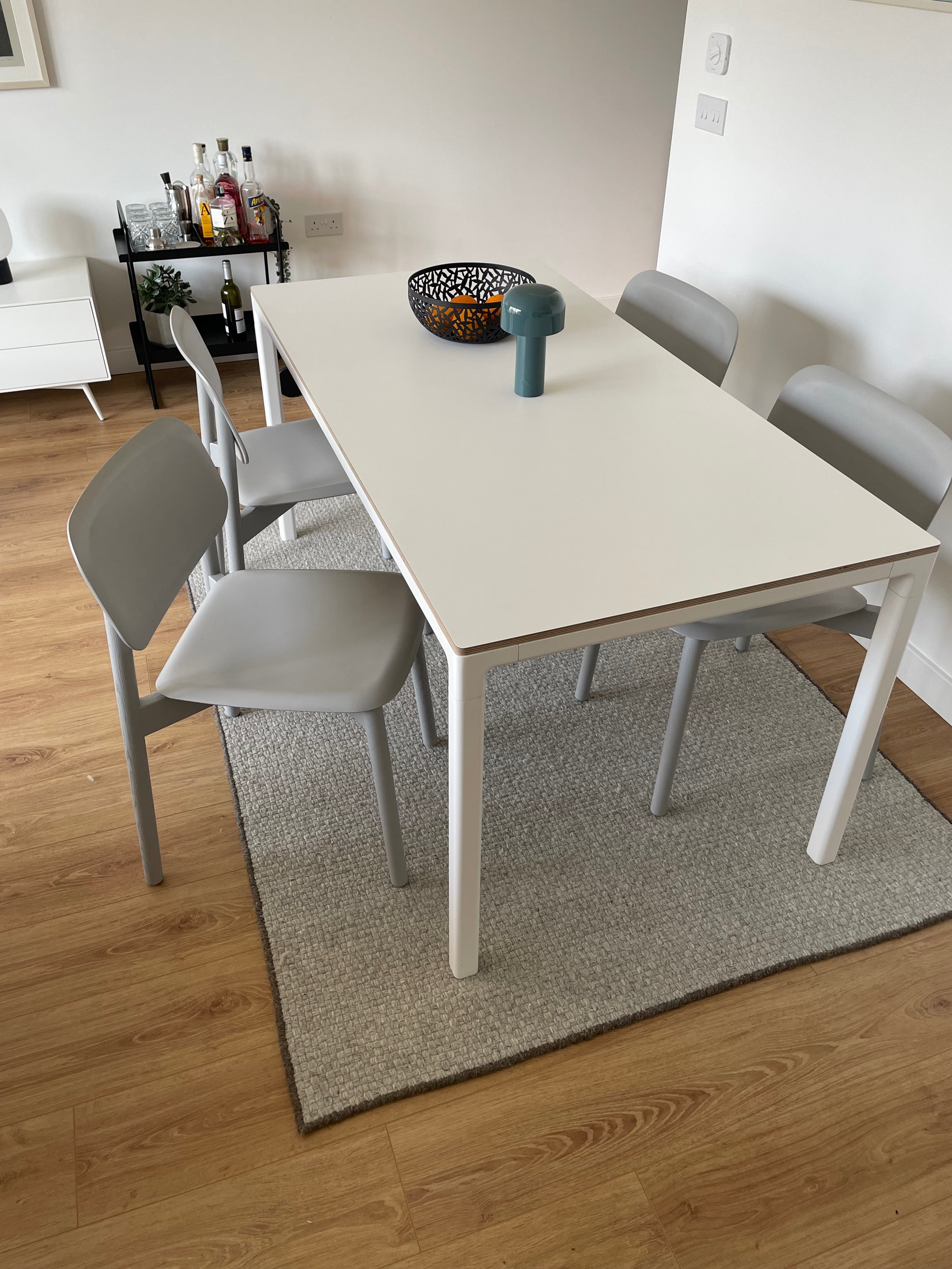 4 x Hay Soft Edge 60 Grey Chairs