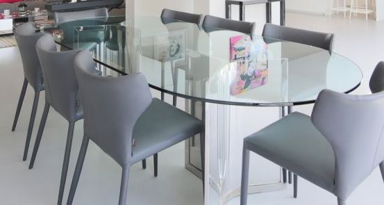 Galotti & Radice Glass Dining Table