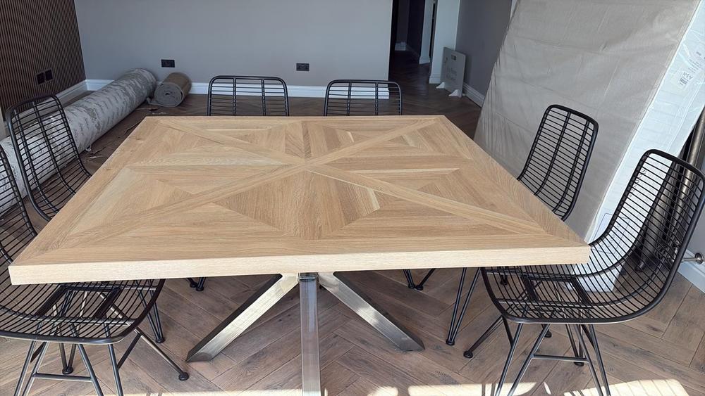 Parquet Handmade Luxury Square Bespoke Dining Table