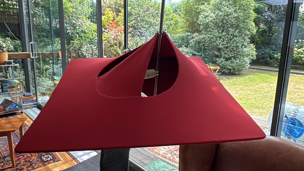 Red Pendant Floor Light