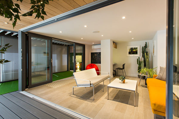 Bandoline collection ex-display outdoor furniture set with sofa and armchairs & coffee table by Viteo