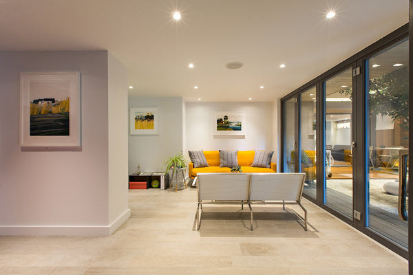 Bandoline collection ex-display outdoor furniture set with sofa and armchairs & coffee table by Viteo