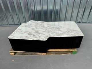 Lou Coffee Table with Calacatta Marble Top by Minotti