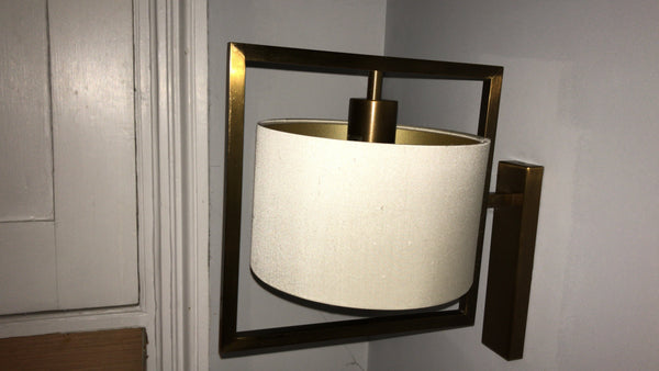 Pair of Brass Art Deco Style Wall Lights