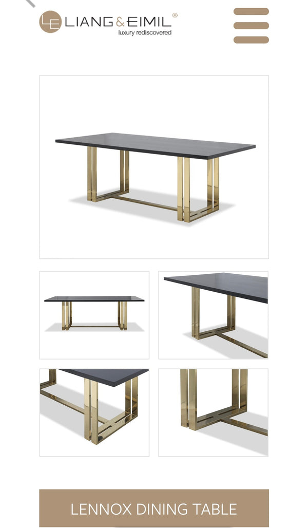 Liang & Eimil Dining Table and 8 chairs