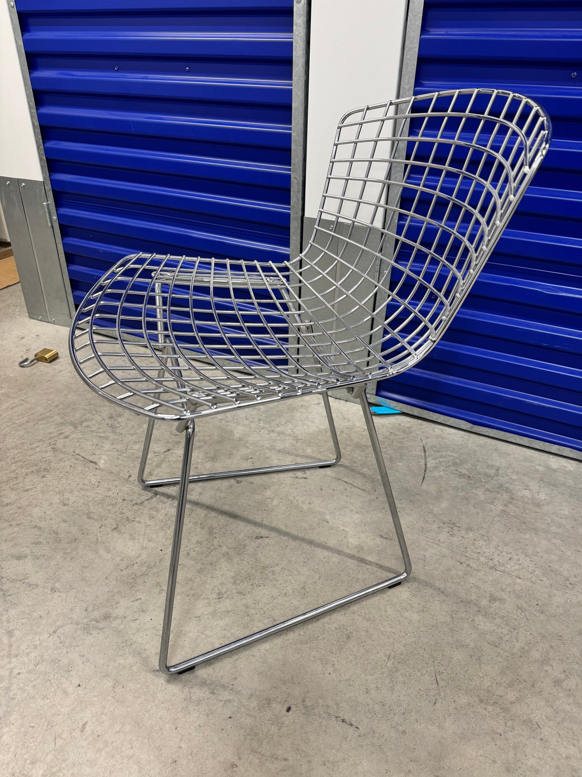 Harry Bertoia chrome dining chairs x 4