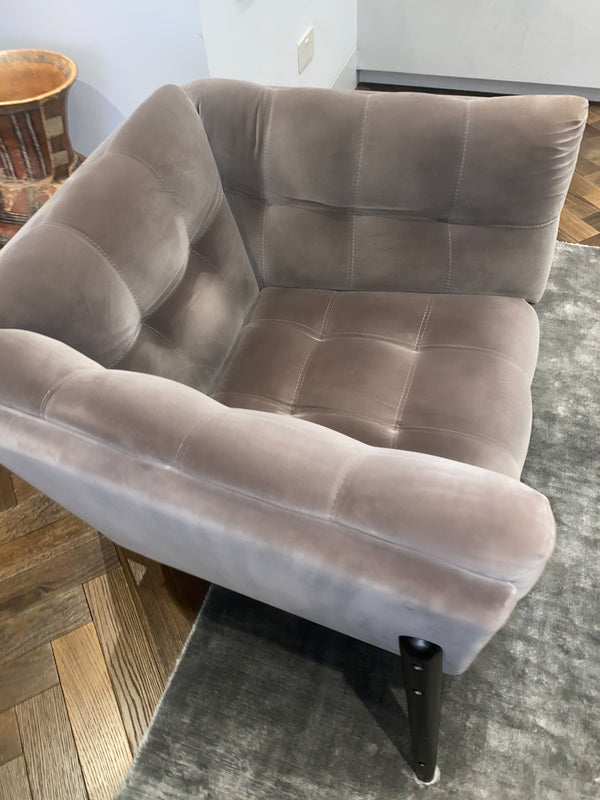 Grey Roche Bobois "Profile" armchair