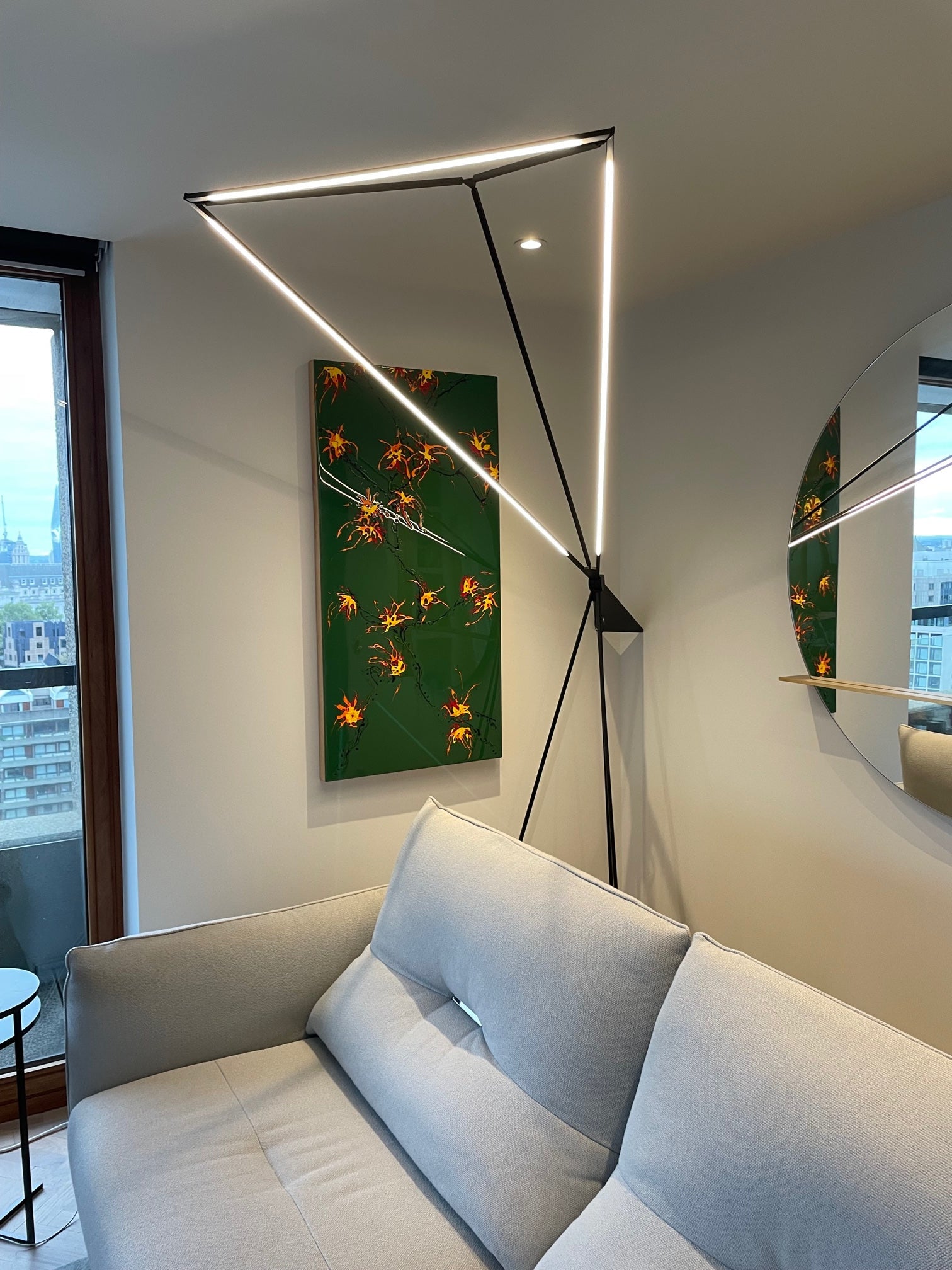 A Roche Bobois Trace Floor Lamp